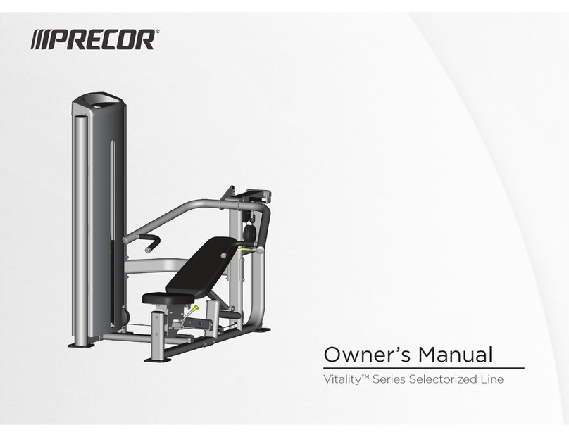Precor Vitality Series Selectorized Line User manual