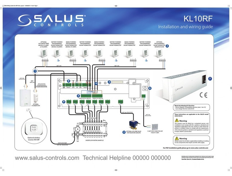 Salus KL10RF Installation and wiring guide