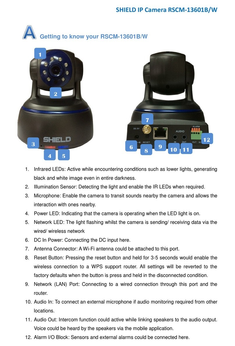 Shield RSCM-13601B quick start guide