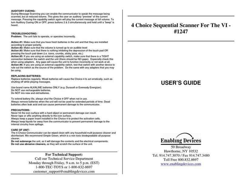 Enabling Devices 1247 User manual