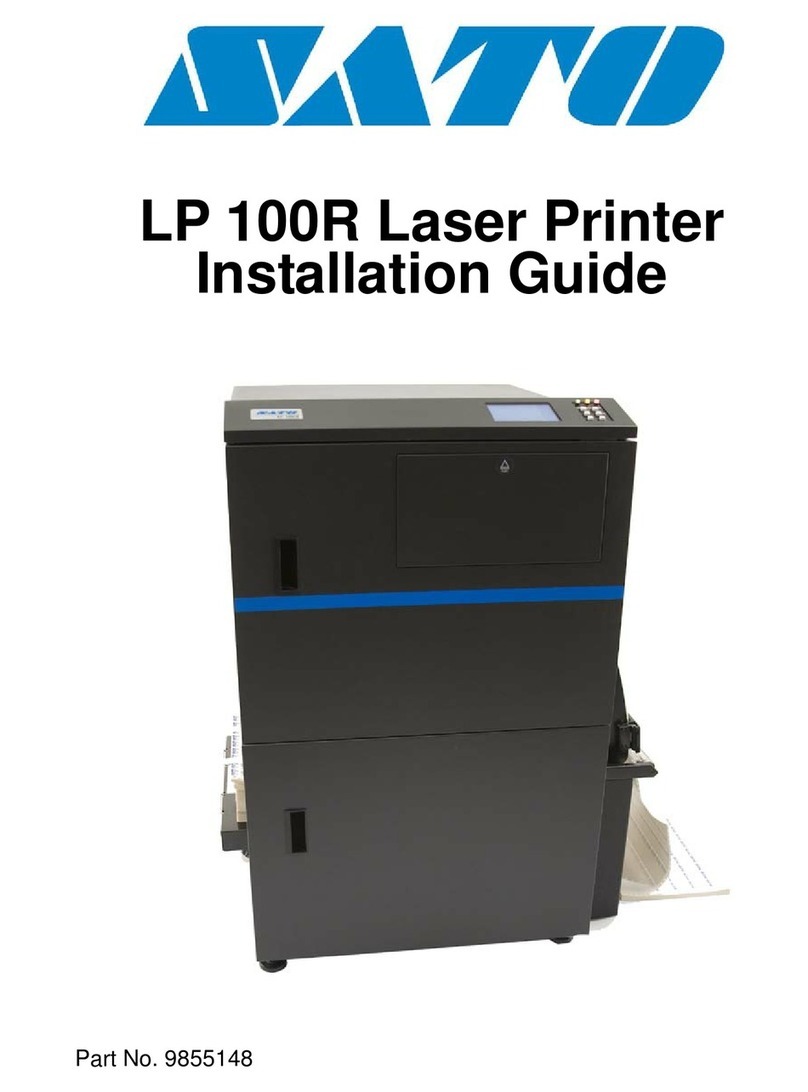 SATO LP 100R L User manual