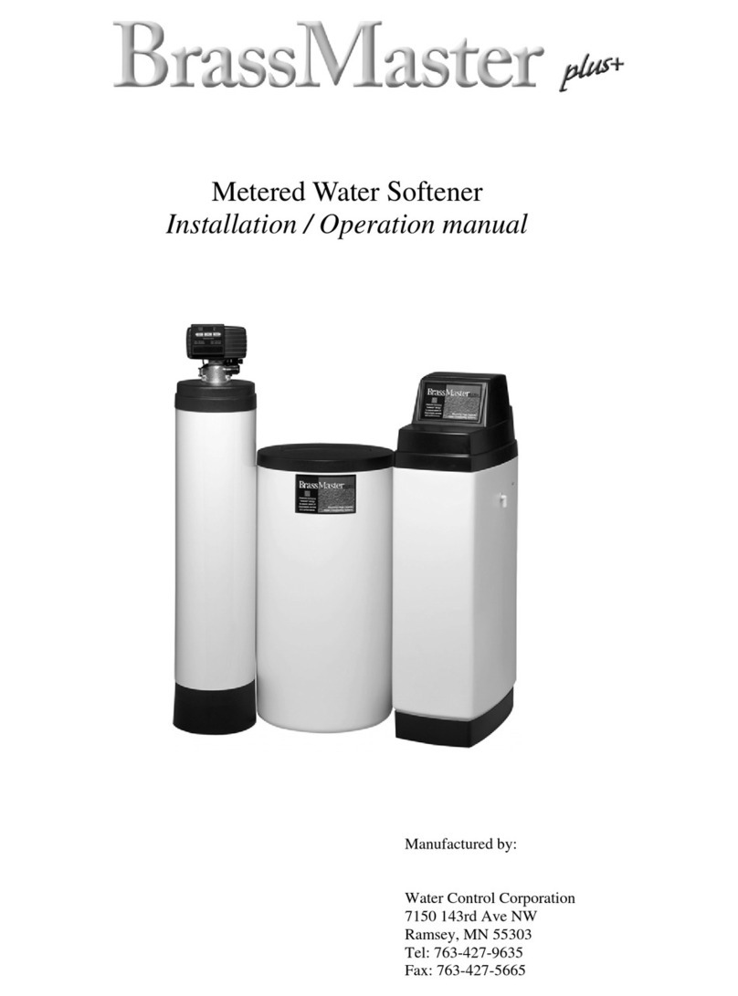 Water Control Corporation BrassMaster plus+ Installation & operation manual Water Control Corporation BrassMaster plus+ Installation & operation manual
