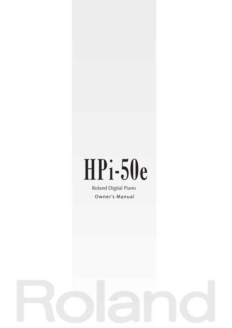 Roland HPi-50e User manual