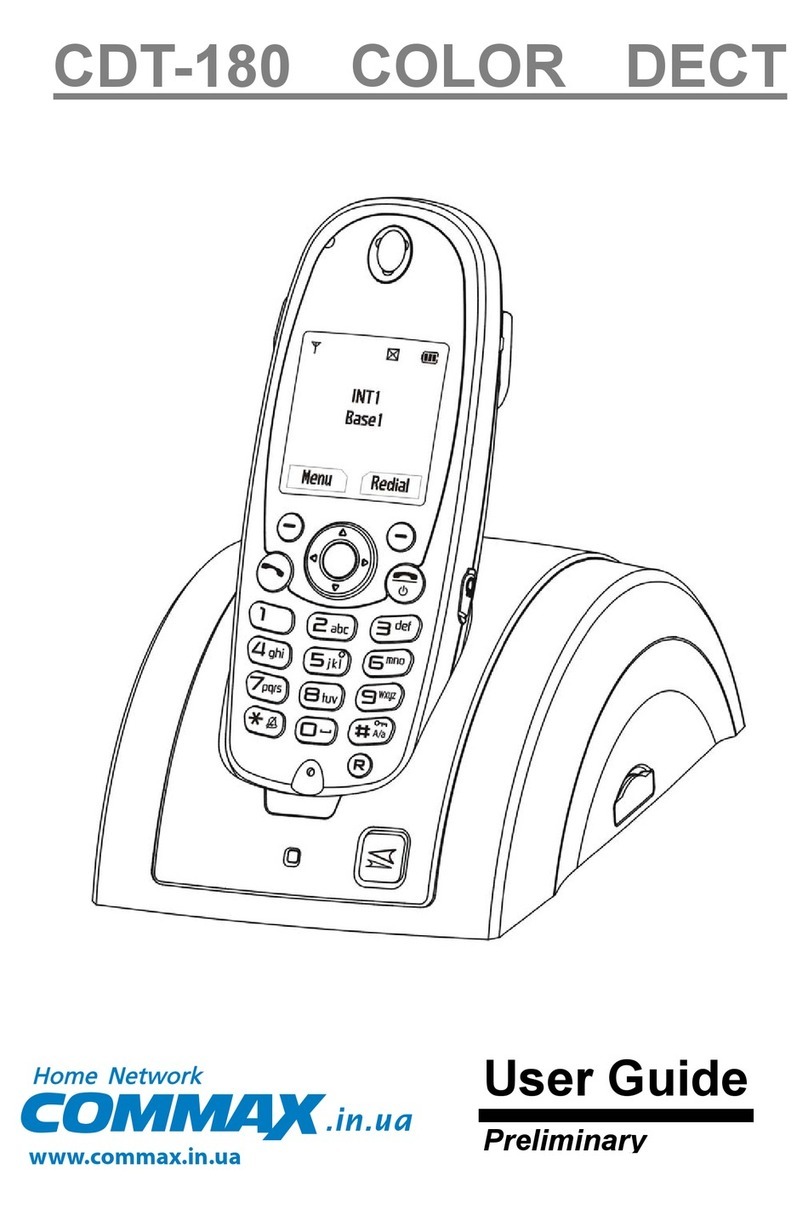 Commax CDT-180 user guide