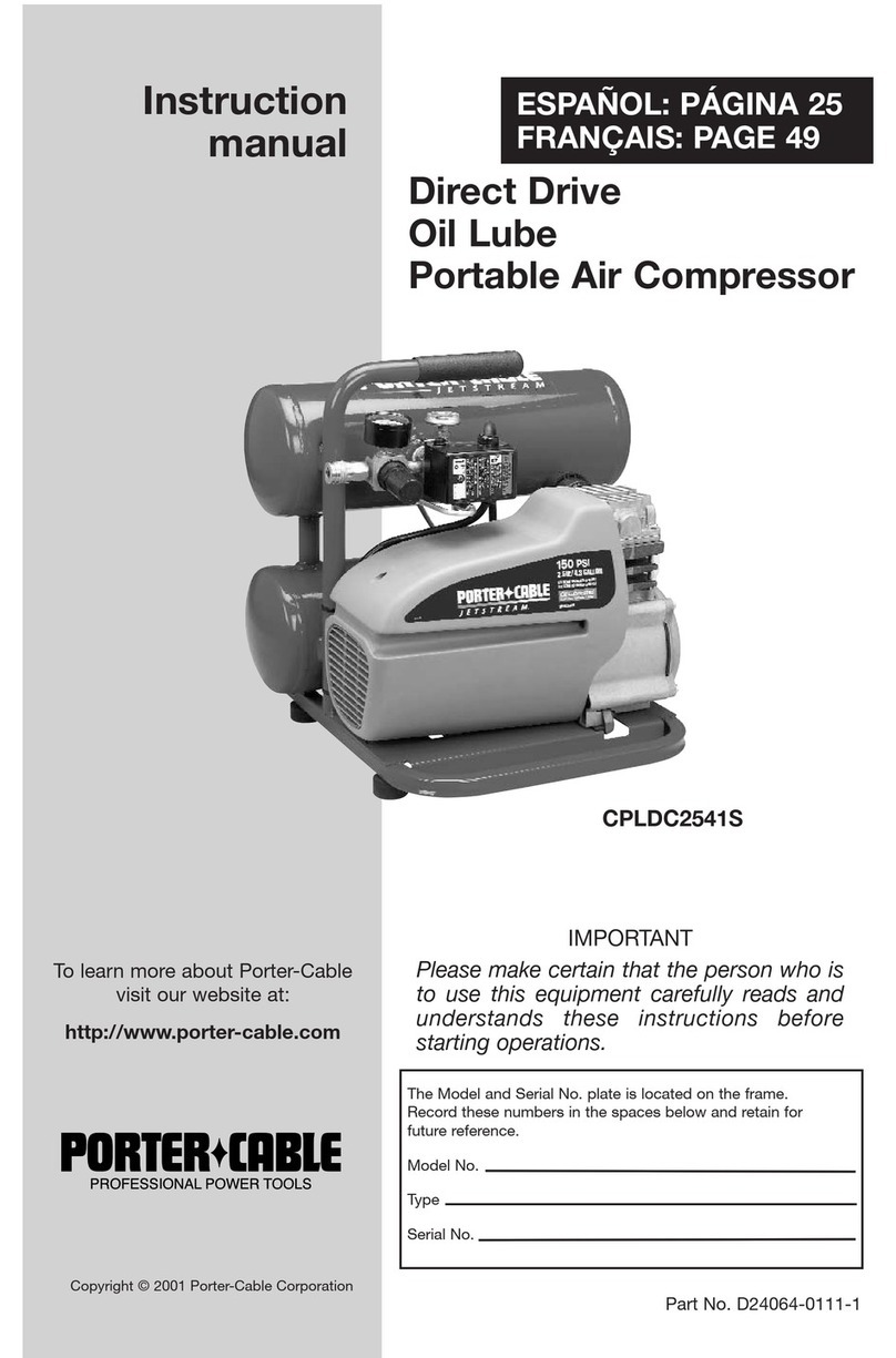 Porter-Cable CPLDC2541S instruction manual