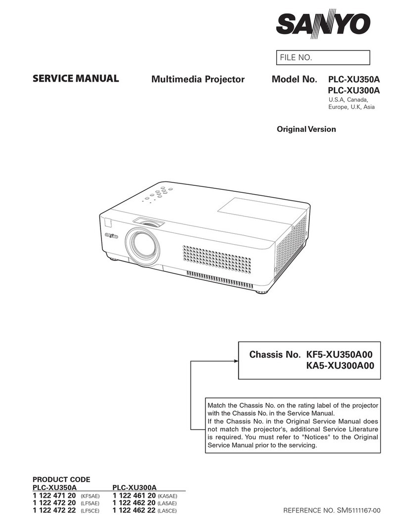 Sanyo PLC-XU350A User manual