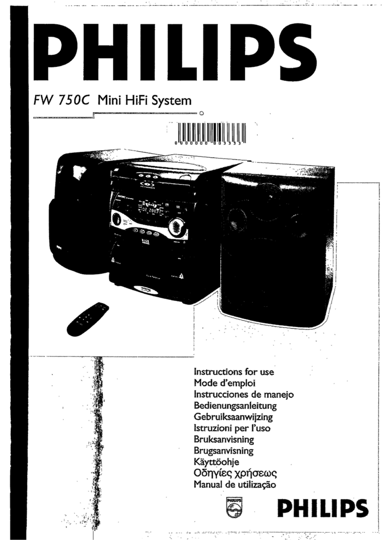 Philips Magnavox FW 750C User manual
