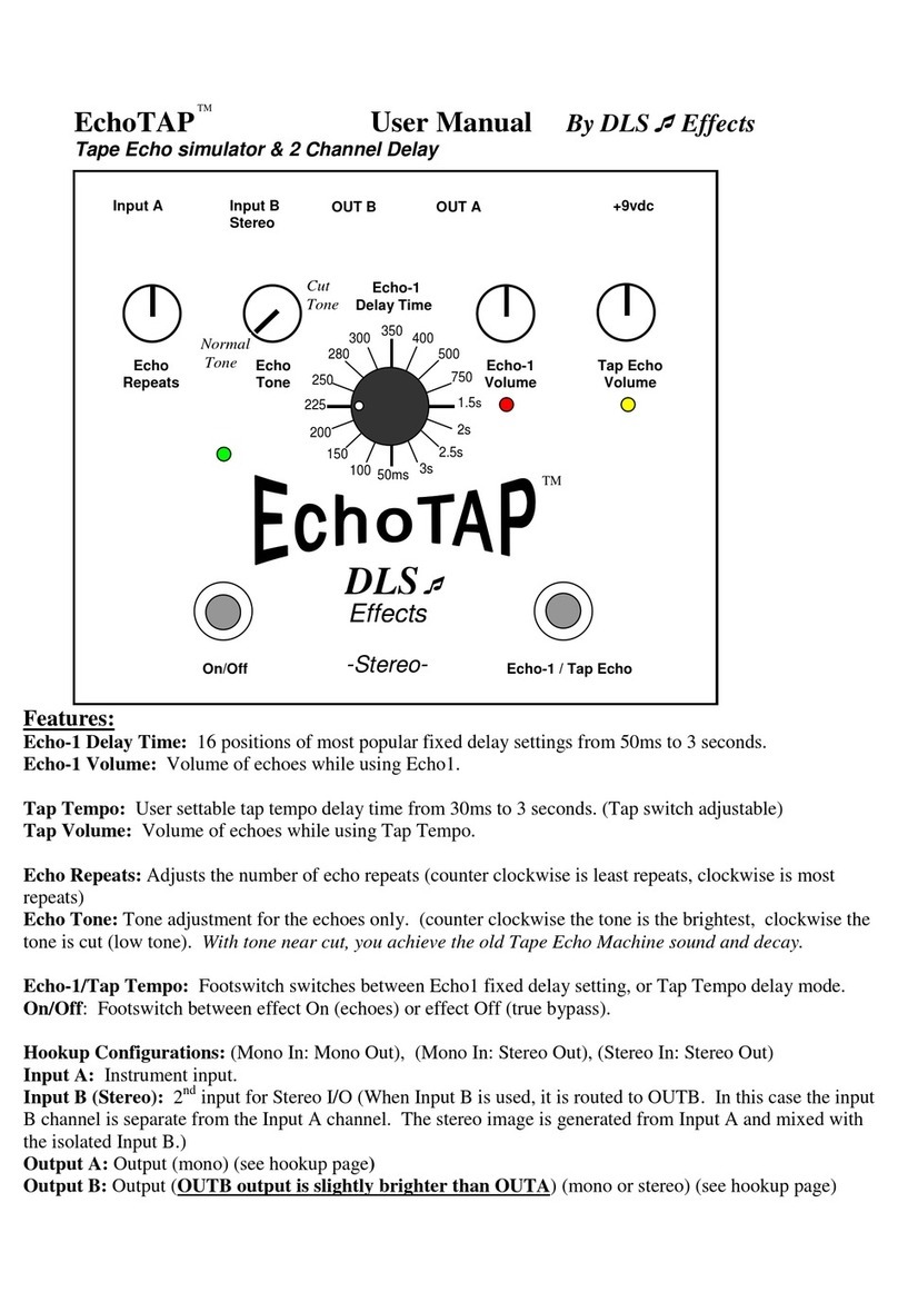 DLS Effects EchoTAP user manual