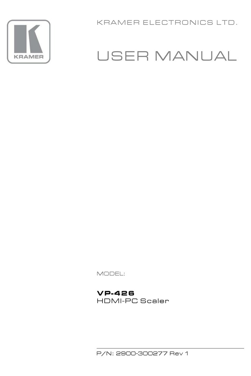 Kramer VP-426 user manual