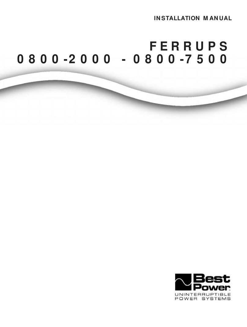 Ferrups 0800-2000 installation manual