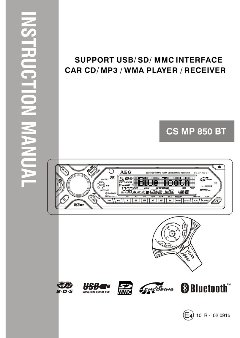 AEG CS MP 850 BT User manual AEG CS MP 850 BT User manual