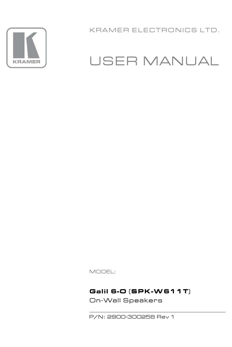 Kramer Galil 6-O SPK-W611T user manual