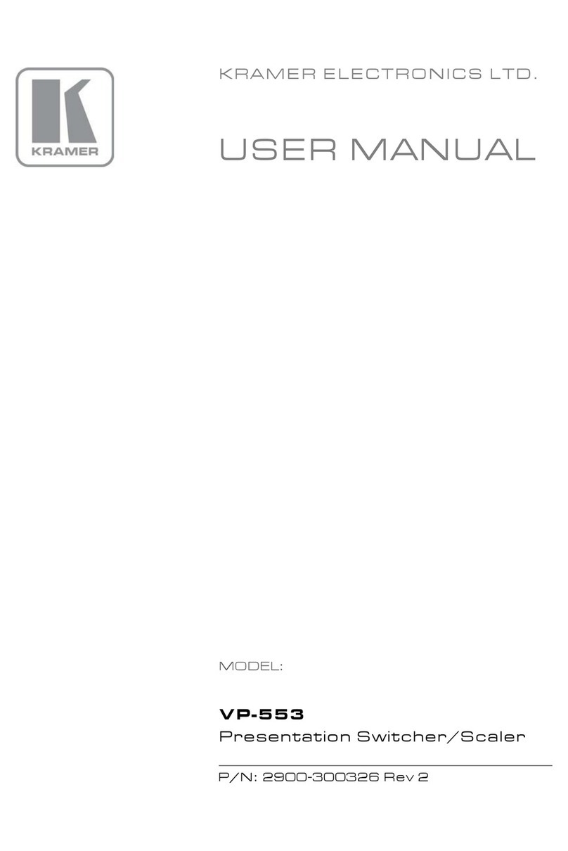 Kramer VP-553 user manual
