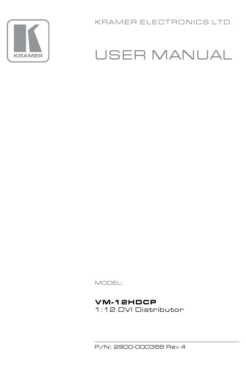 Kramer VM-12HDCP user manual