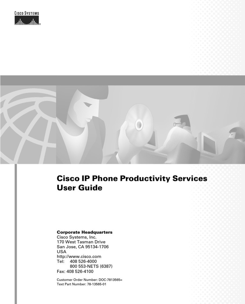 Cisco Productivity Services User manual