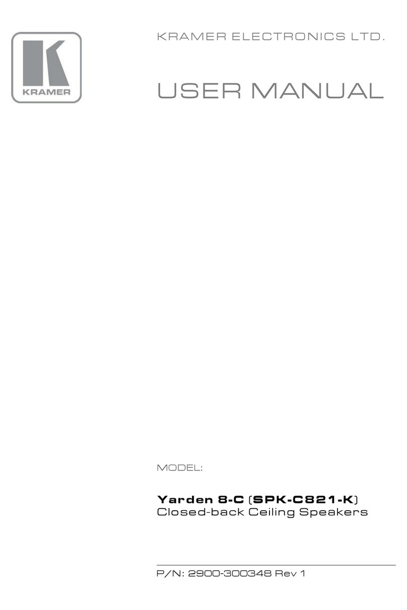 Kramer Yarden 8-C SPK-C821-K User manual
