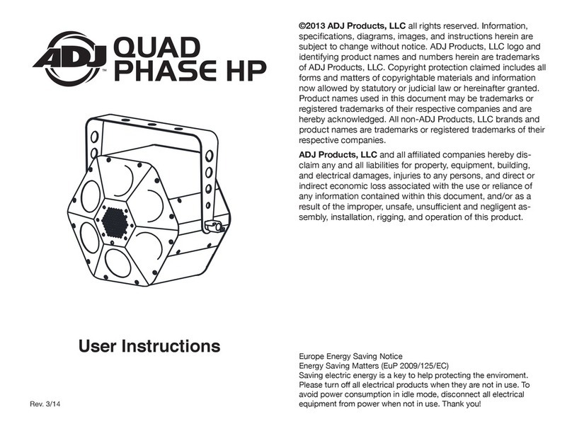 ADJ Quad Phase HP User manual