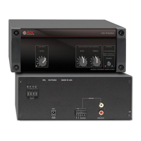 RDL HD-PA35A Owner's manual