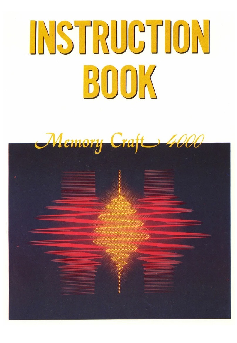 Janome Memory craft 4000 User manual Janome Memory craft 4000 User manual