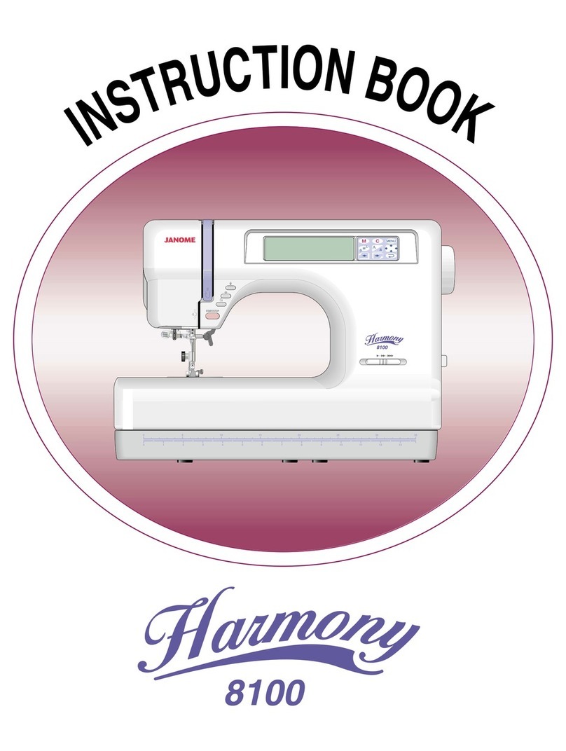 Janome Harmony 8100 Instruction book