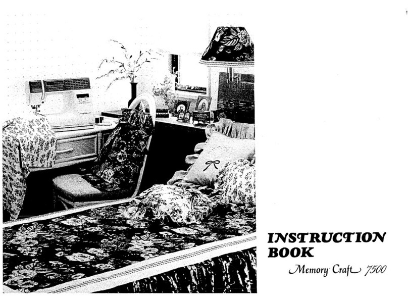 Janome memory craft 7500 User manual