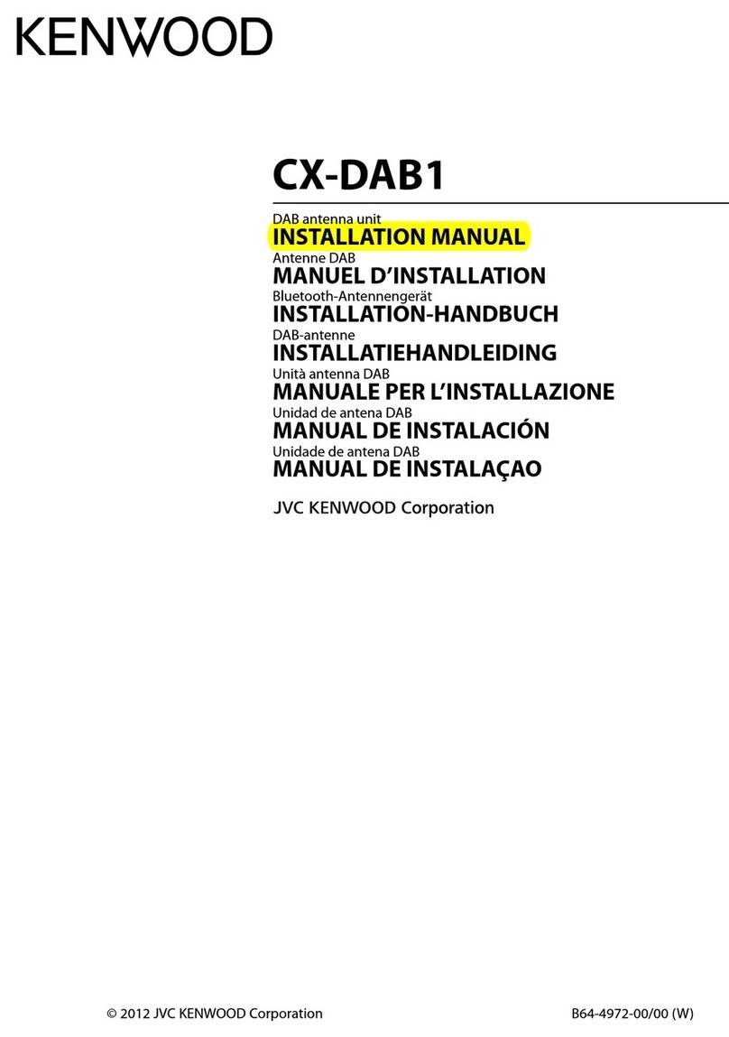 Kenwood CX-DAB1 installation manual