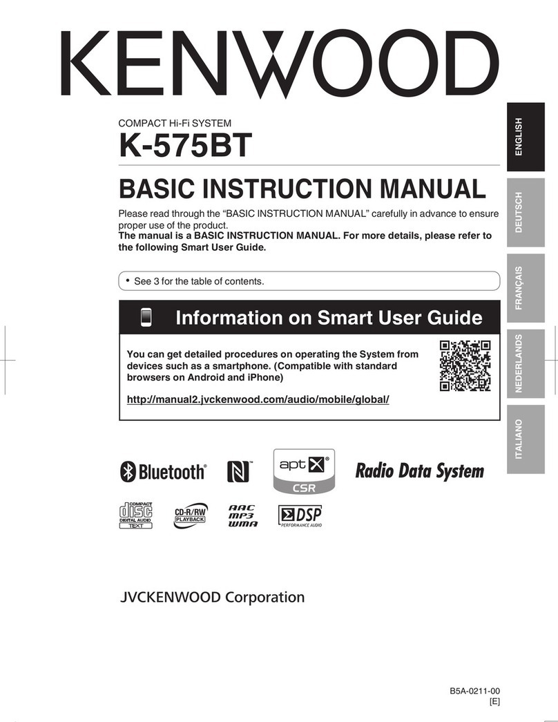 Kenwood K-575BT User manual