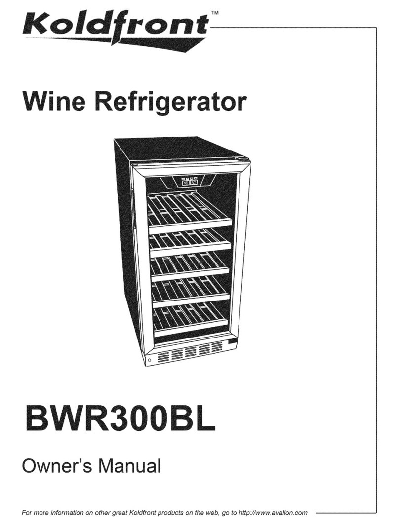 Koldfront BWR300BL owner's manual