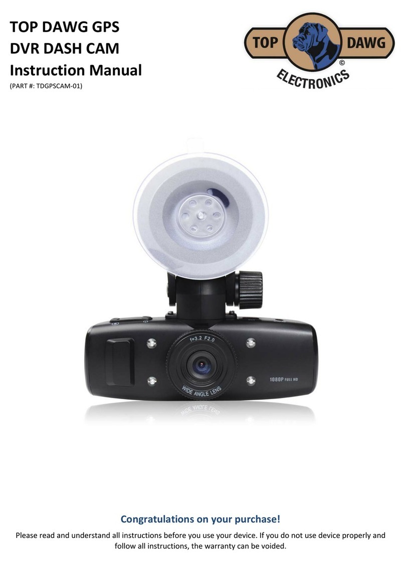 Top Dawg GPS DVR DASH CAM instruction manual Top Dawg GPS DVR DASH CAM instruction manual
