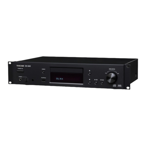 Tascam CD-240 User manual