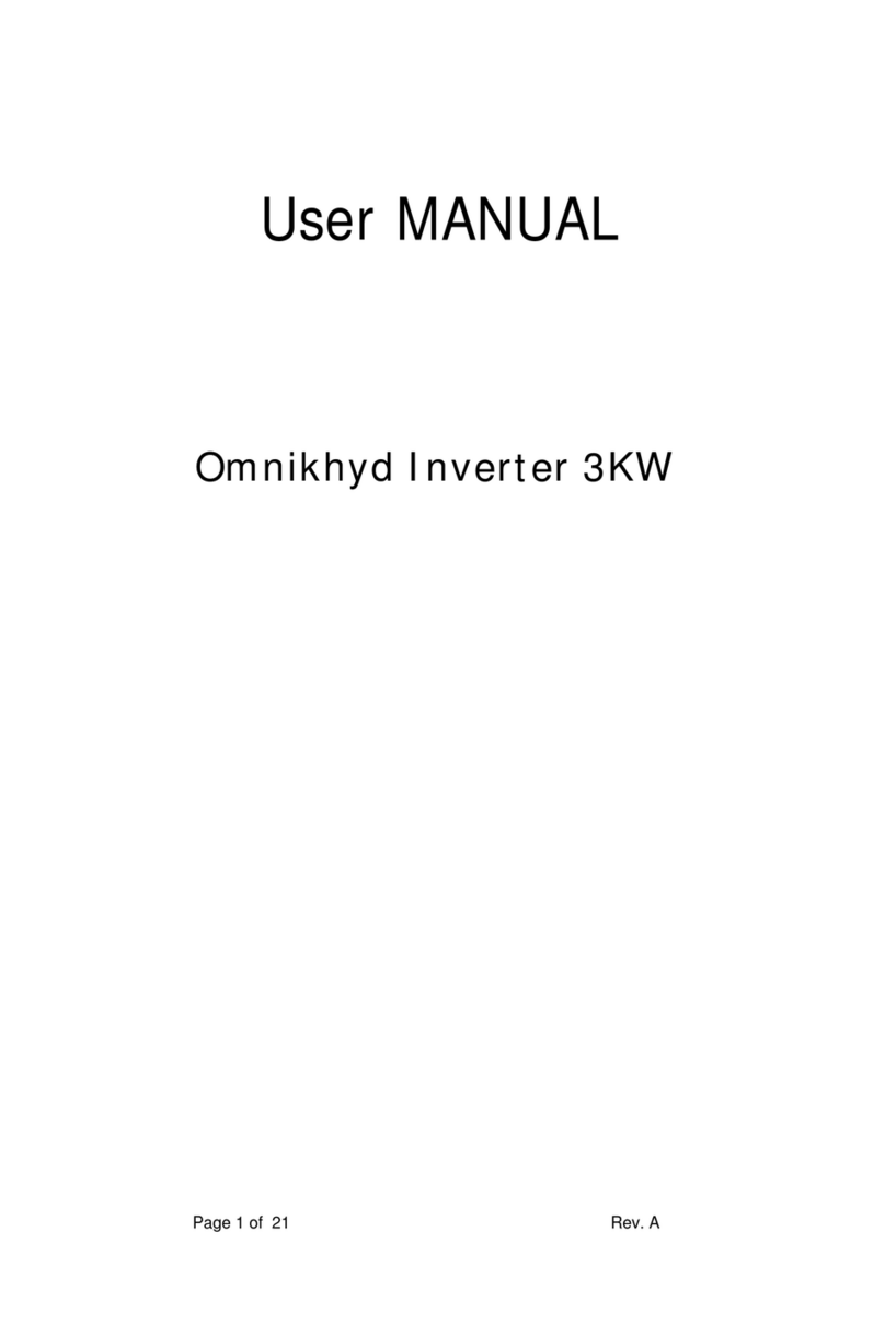 Omnik Omnikhyd Inverter 3KW User manual