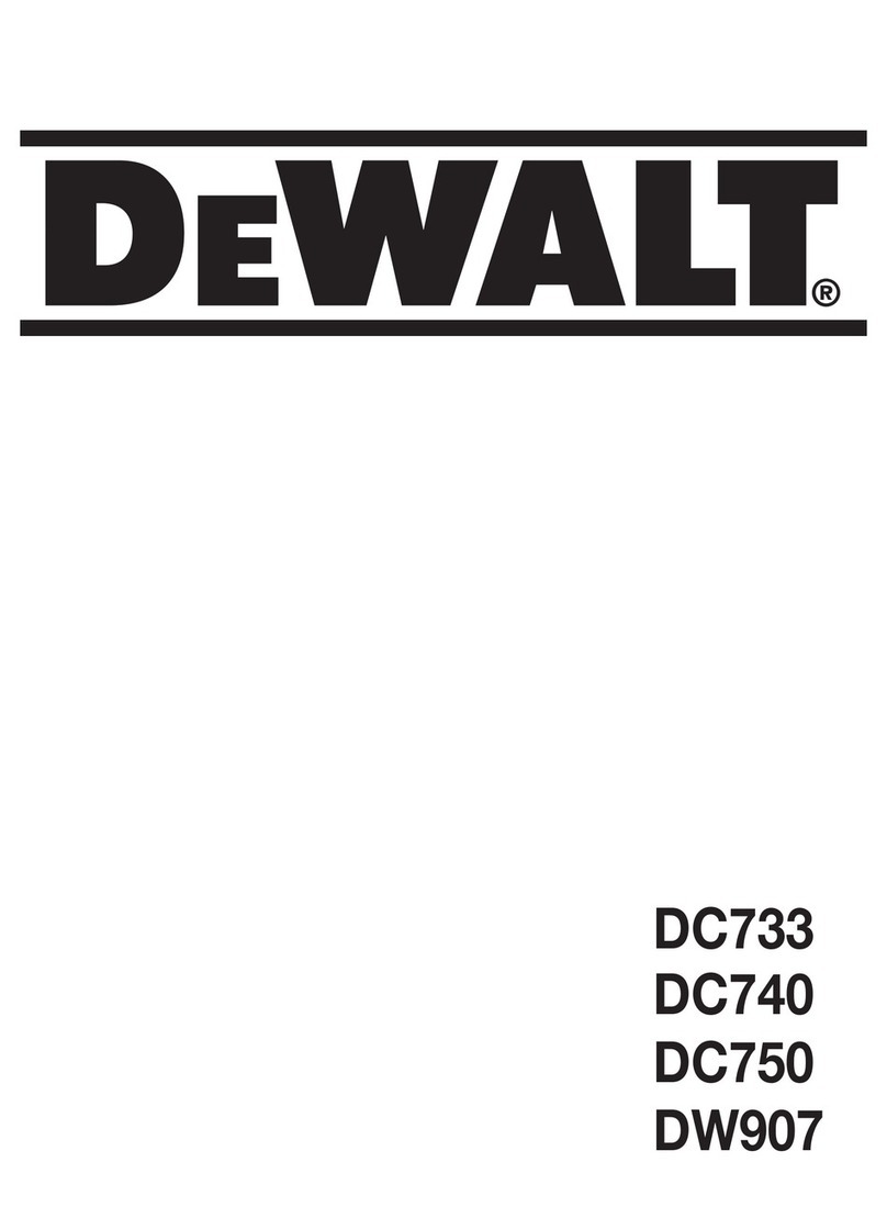 DeWalt DC733 User manual