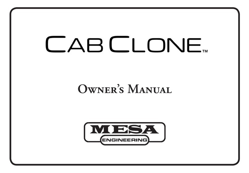 Mesa CabClone owner's manual