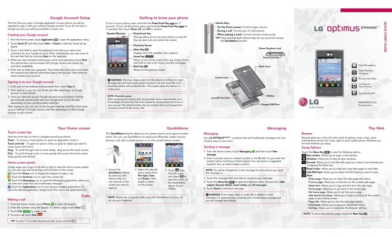 LG optimus dynamic User manual