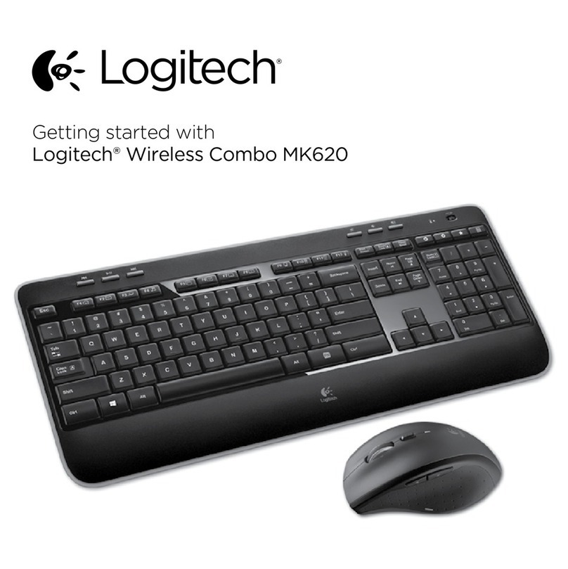 Logitech Wireless Combo MK620 Getting started