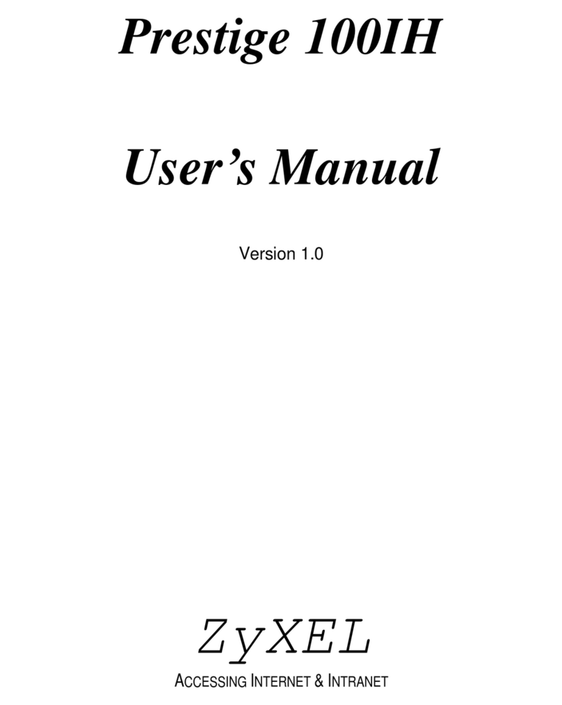 ZyXEL Communications Prestige 100IH user manual