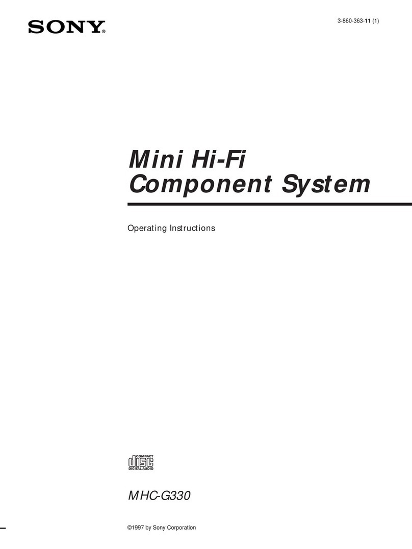 Sony MHC-G330 User manual