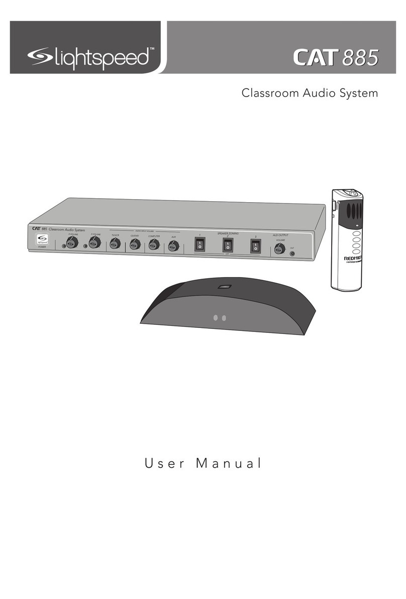 Lightspeed Cat 885 user manual