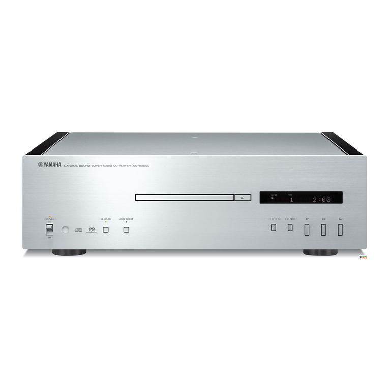 Yamaha CD S2000 - SACD Player User manual