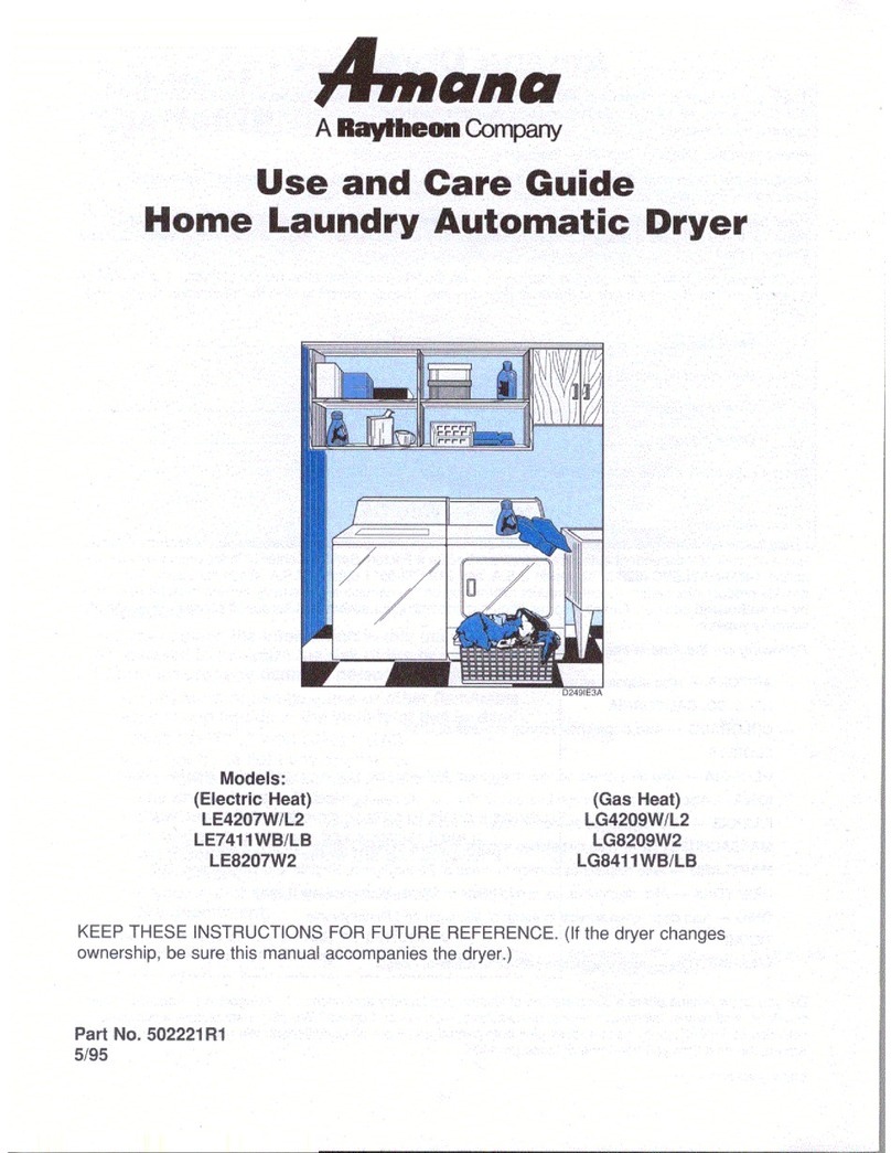 Amana LE4207W/L2 User manual