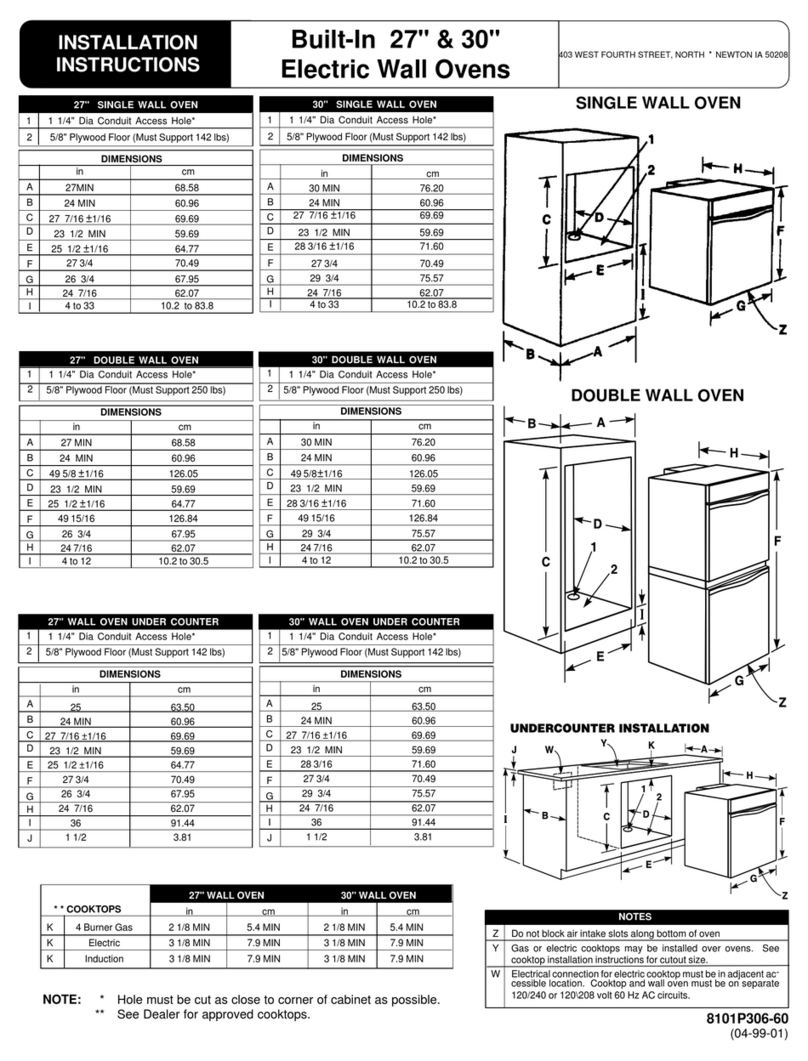 Maytag GAS RANGE installation instructions