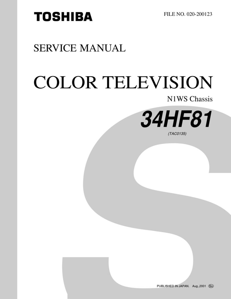 Toshiba 34HF81 Service manual