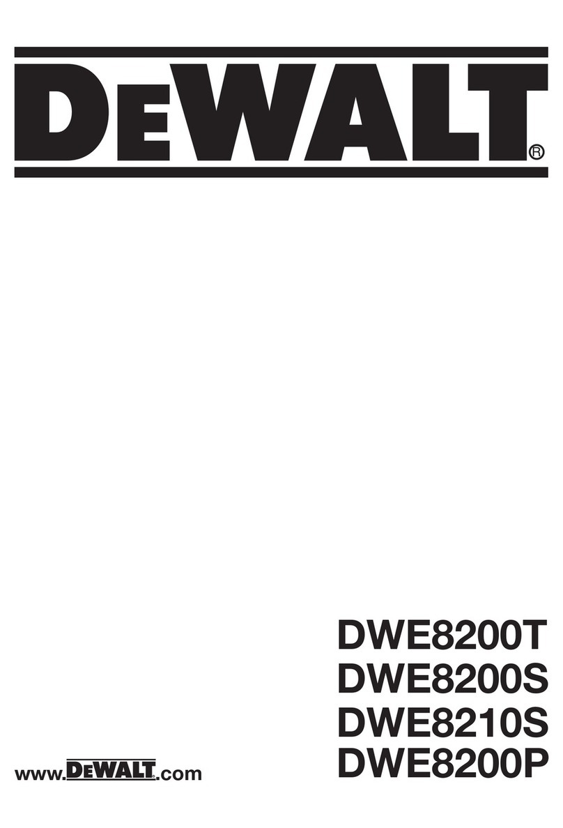 DeWalt DWE8200T User manual