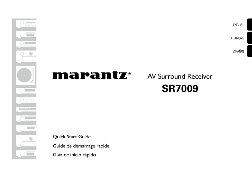 Marantz SR7009 quick start guide