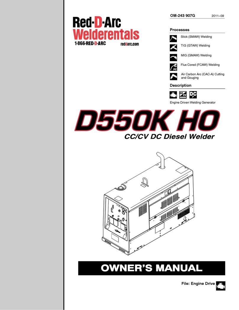 Red-D-Arc D55OK HO owner's manual