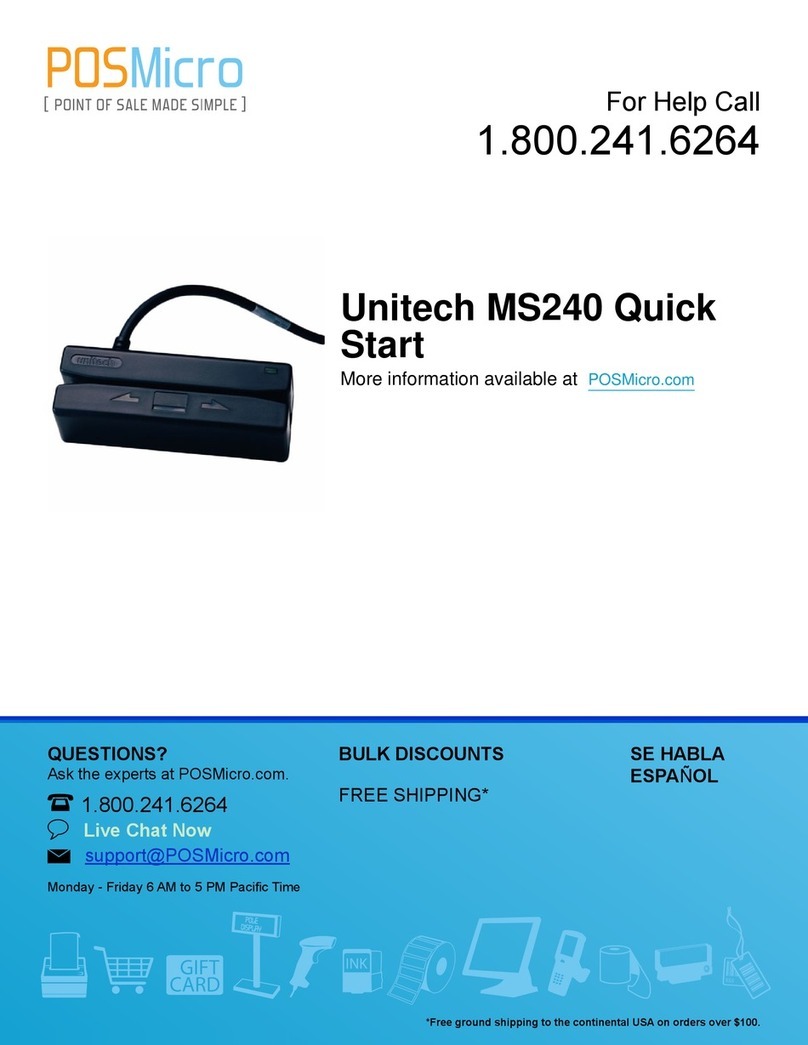 Unitech MS240 quick start guide