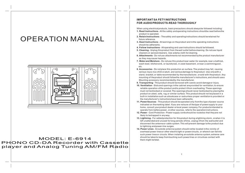 Lasonic E-6914 Operation manual