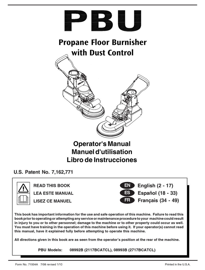 PBU 2117BCATCL Operator's manual