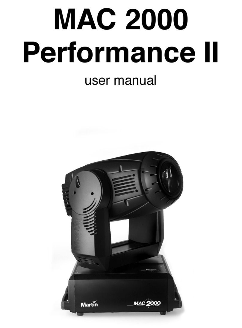 Martin Professional MAC 2000 Profile II user manual Martin Professional MAC 2000 Profile II user manual