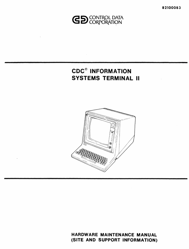 Control Data Corporation SYSTEMS TERMINAL II Owner's manual